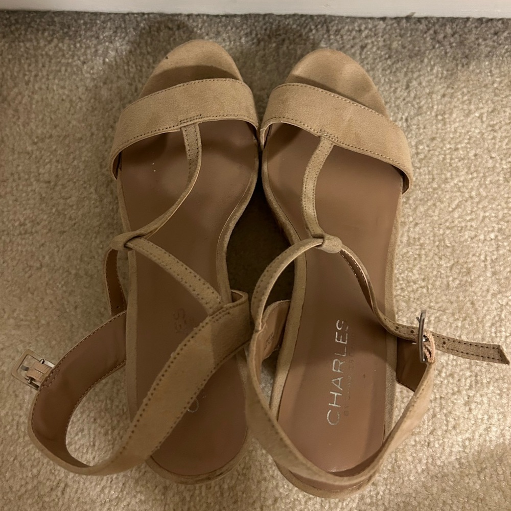 CHARLES BY CHARLES DAVID NUDE HIGH HEELS